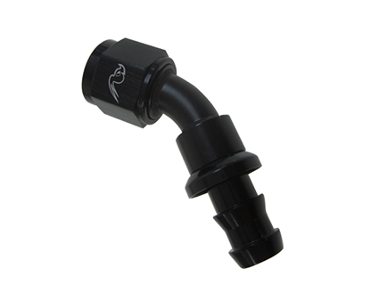 45 Degree (Anodized Push On Hose Fitting)