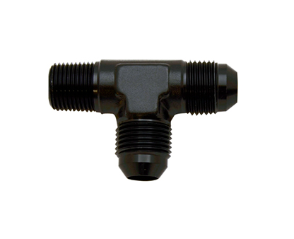 Flare to Pipe Tee on Run  (Flare to Pipe Adapter)