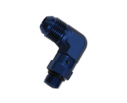 90 Degree Male AN to Swivel Male O-Ring  (Flare To O-ring)