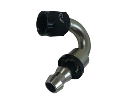 150 Degree (Anodized Push On Hose Fitting)